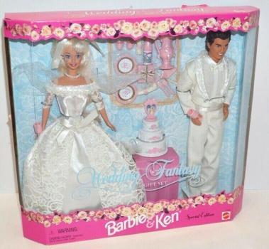 Mattel - Barbie - Wedding Fantasy Barbie & Ken Gift Set - Poupée